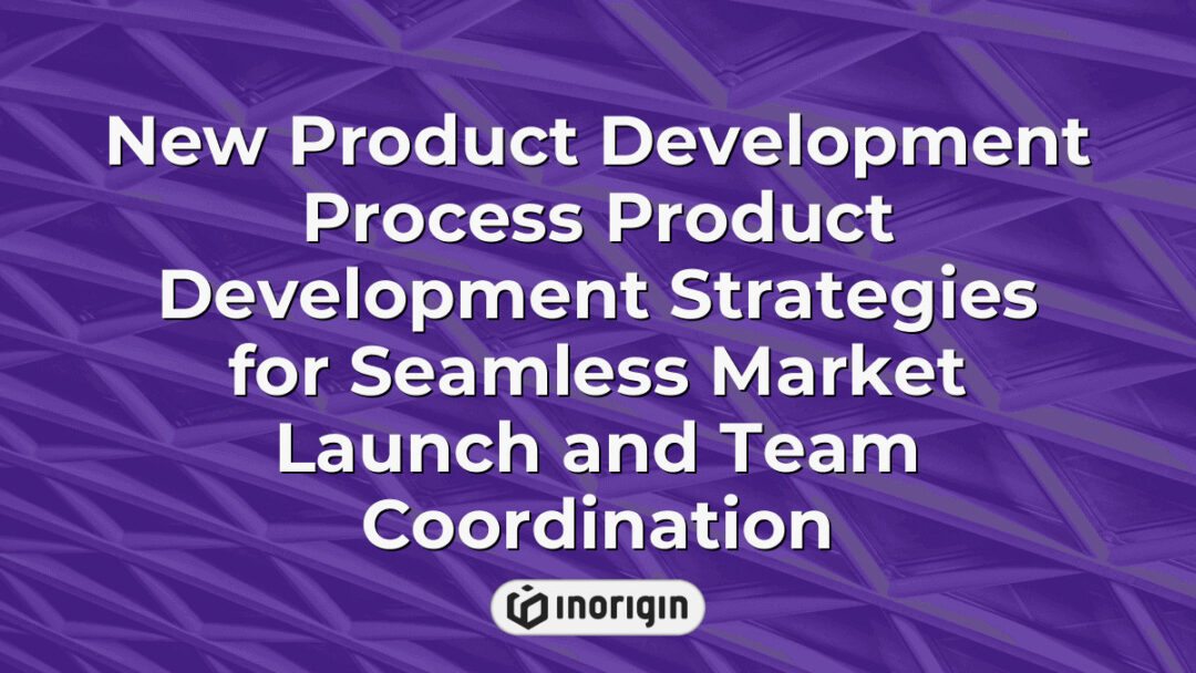 Illustration of the new product development process highlighting strategic planning and team coordination to ensure seamless market launch of innovative consumer products.