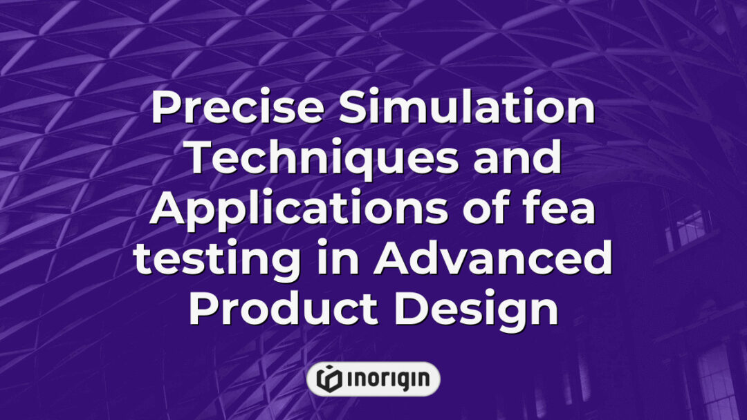 Advanced finite element analysis (FEA) simulation techniques demonstrating precise structural testing and optimization in innovative product design and engineering processes at Inorigin studio.