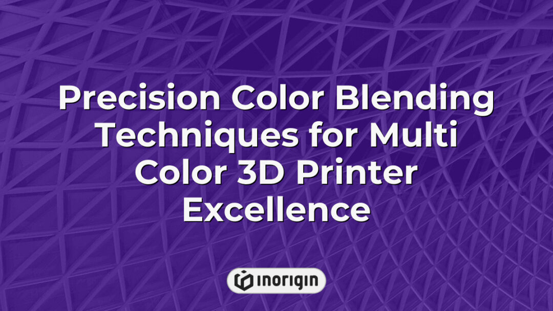 Advanced precision color blending techniques showcased in a multi-color 3D printer, demonstrating expertise in creating seamless and vibrant product prototypes at Inorigin's studio in Greece.