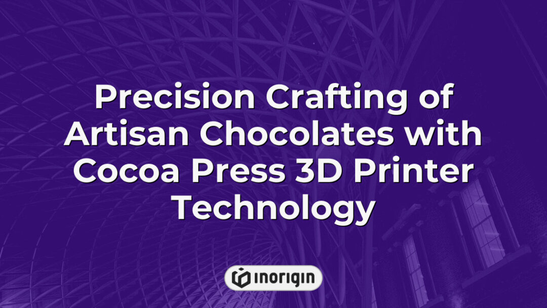 Detailed view of artisan chocolates being precisely crafted using advanced Cocoa Press 3D printer technology, showcasing innovative product design and rapid prototyping in confectionery.