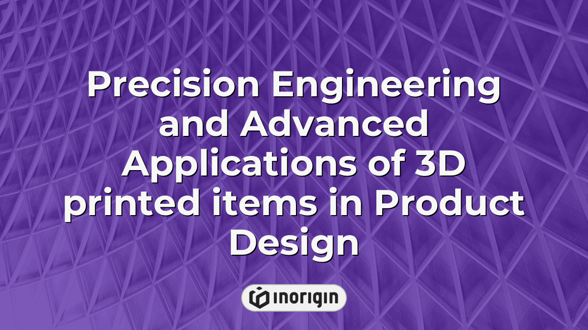 Precision Engineering And Advanced Applications Of 3d Printed Items In ...