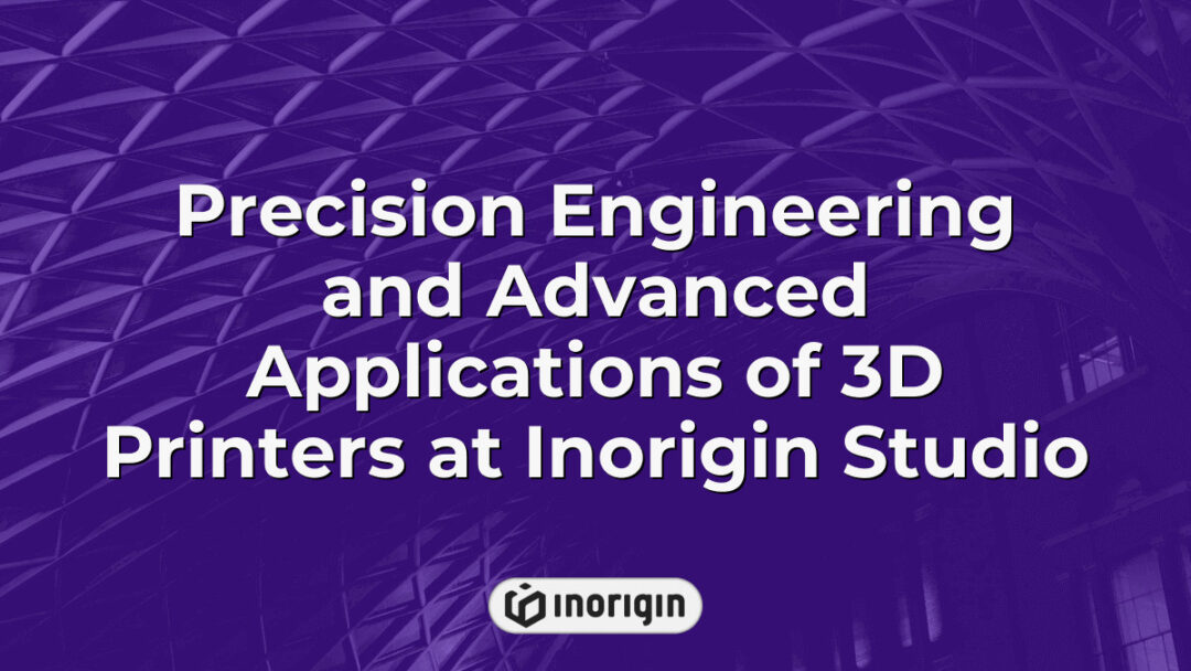 High-precision 3D printers in action at Inorigin Studio, showcasing advanced engineering techniques and innovative applications in product design and prototyping in Patra, Greece.