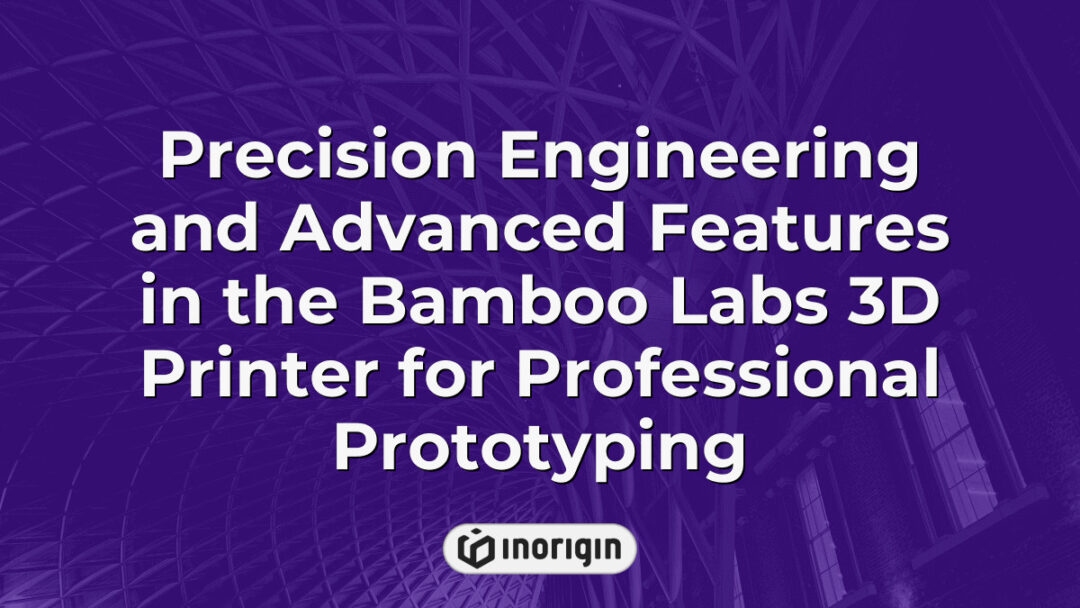 Close-up view of the Bamboo Labs 3D printer showcasing precision engineering and advanced features tailored for professional prototyping and rapid product development.