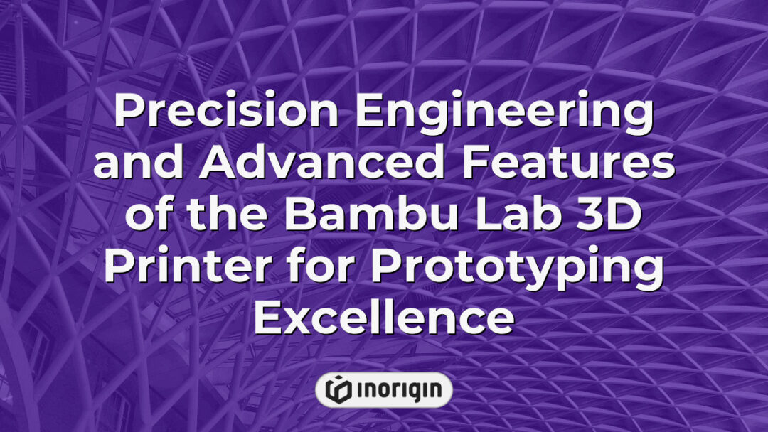Close-up view of the Bambu Lab 3D printer showcasing its precision engineering and advanced features used for high-quality prototyping in product design and development studios.