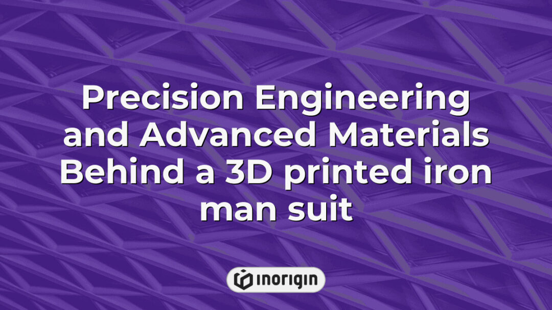 Detailed view of a 3D printed Iron Man suit showcasing precision engineering techniques and advanced materials used in innovative additive manufacturing processes.