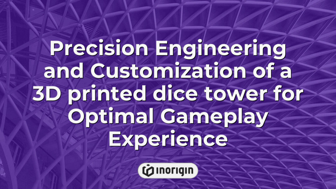 A meticulously designed and customized 3D printed dice tower showcasing precision engineering techniques to enhance tabletop gaming experience and gameplay consistency.