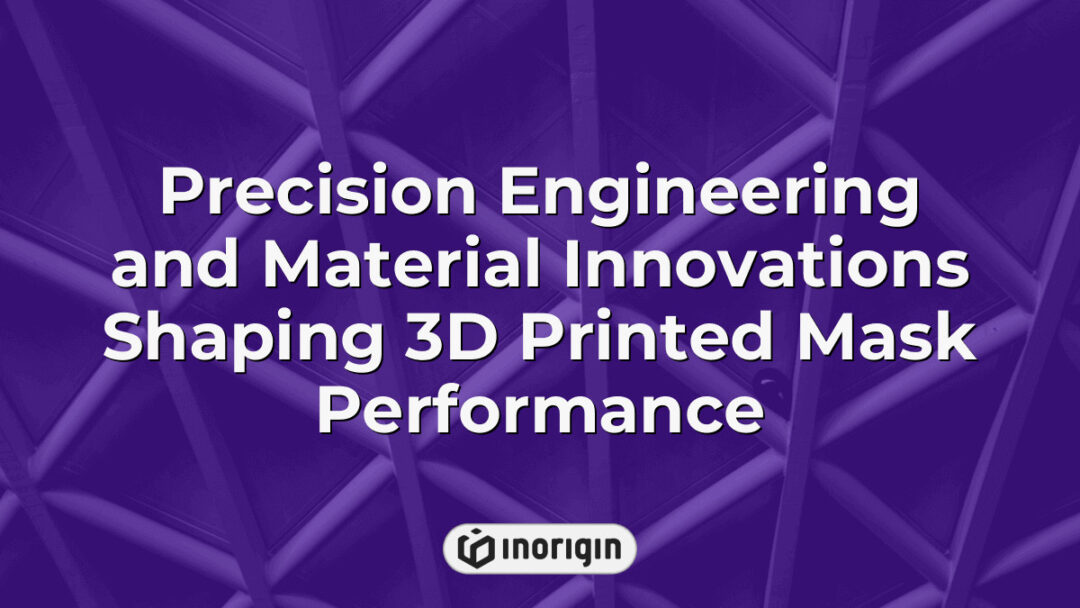 Detailed close-up of advanced 3D printed mask showcasing precision engineering techniques and innovative material use to enhance performance and durability in product design.