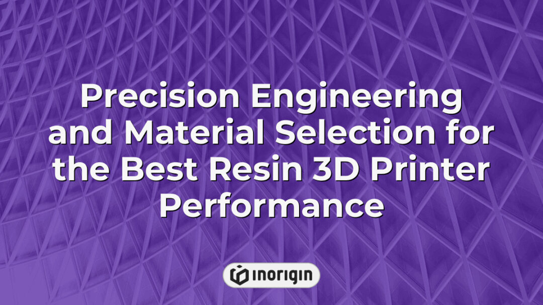 Detailed close-up of precision engineering processes and carefully selected materials enhancing the performance and quality of resin 3D printers in a high-tech design studio.