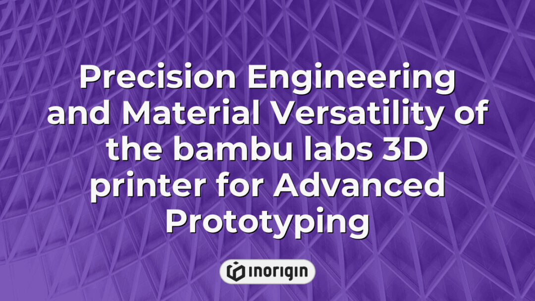 Close-up view of the Bambu Labs 3D printer showcasing its precise engineering and ability to utilize diverse materials for advanced product prototyping and development.