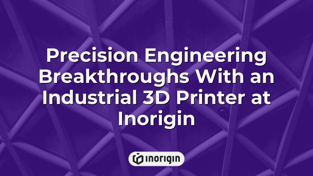 Precision Engineering Breakthroughs With An Industrial 3d Printer At ...