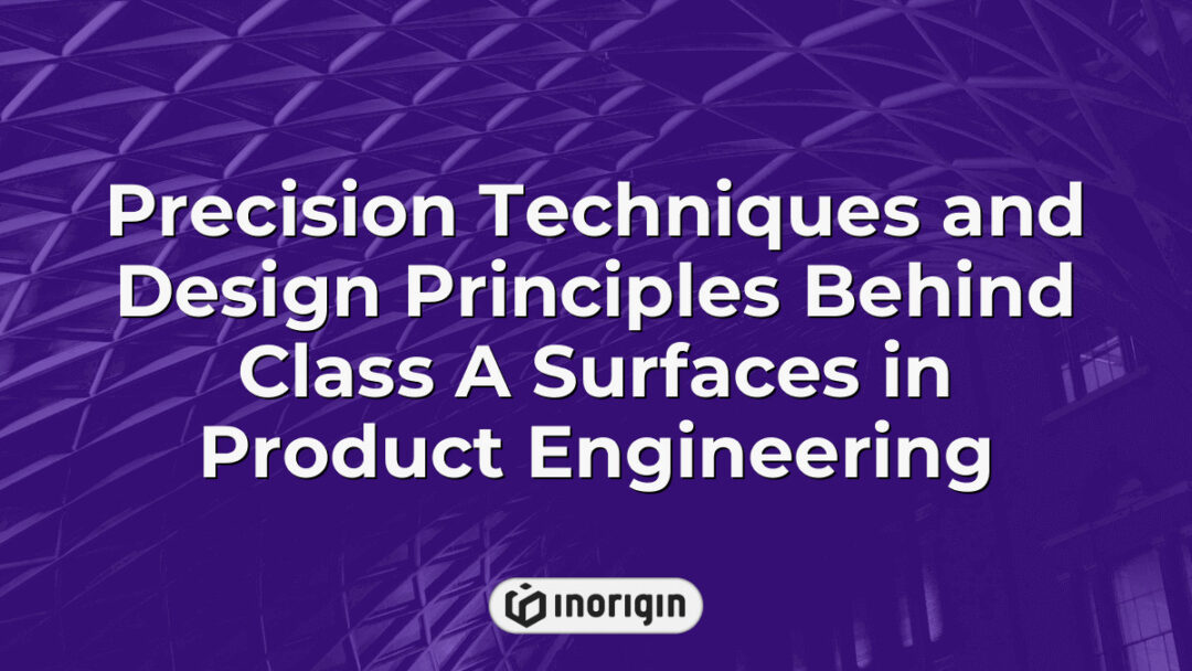 Detailed visualization of precision techniques and design principles applied to Class A surfaces in product engineering, highlighting advanced methods for optimal surface quality and aesthetics in innovative consumer product development.