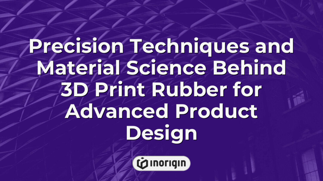 Advanced 3D printing techniques showcasing precision and material science in rubber-like flexible prints, ideal for innovative product design and prototyping at Inorigin's studio in Greece.