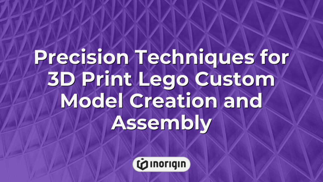 Advanced 3D printing techniques used to create and assemble custom LEGO models, showcasing precision engineering and innovative product design processes at Inorigin studio.