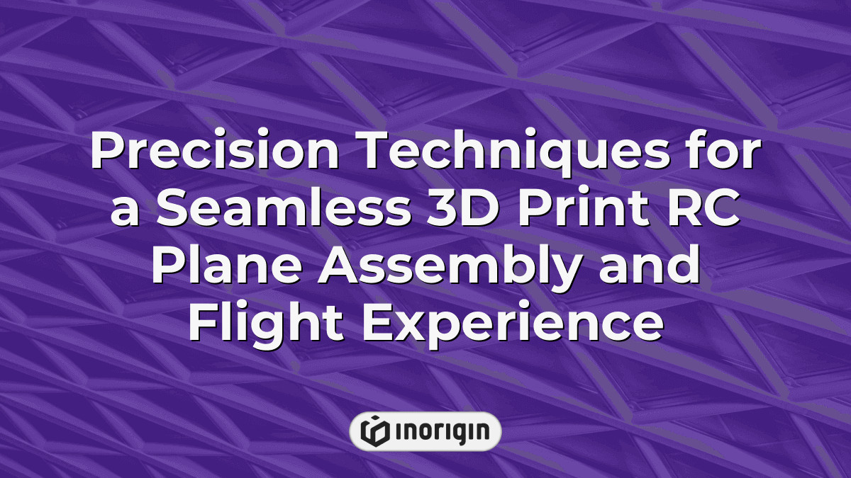 Precision Techniques For A Seamless 3d Print RC Plane Assembly And ...