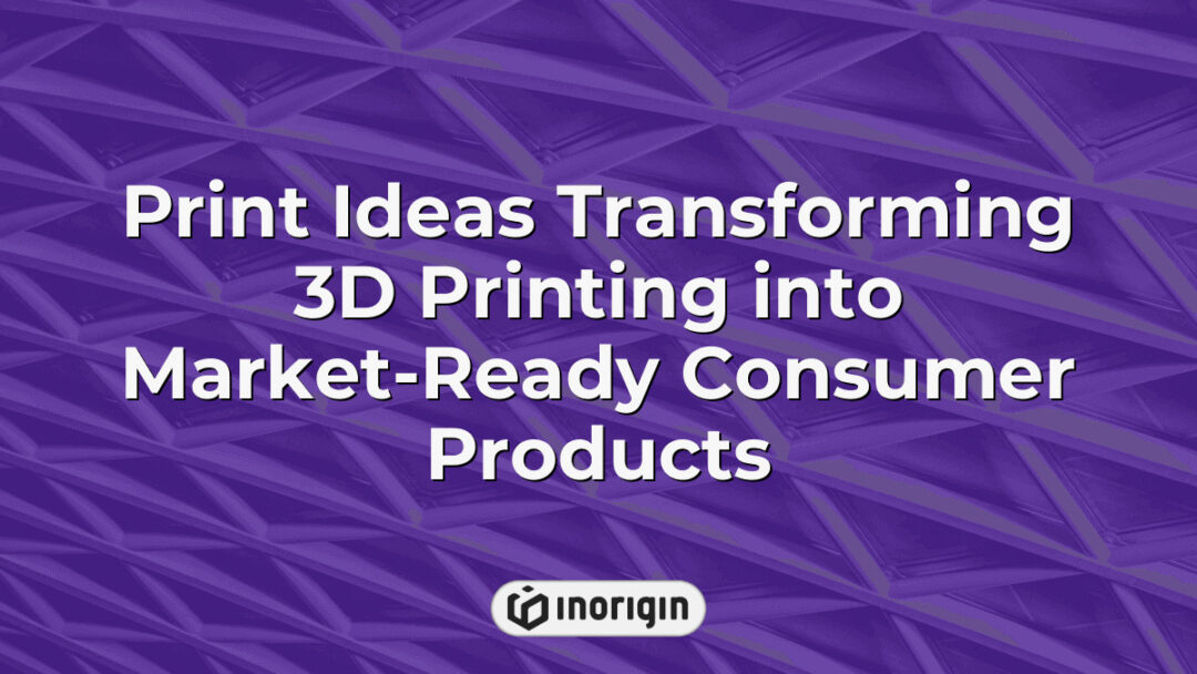 Advanced 3D printing processes by Inorigin studio in Patra, Greece, showcasing the transformation of innovative designs into functional, market-ready consumer products using FDM and DLP Resin technologies.