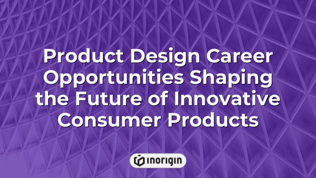 A dynamic visual representing career opportunities in product design, highlighting innovation, creativity, and cutting-edge engineering in consumer products development.