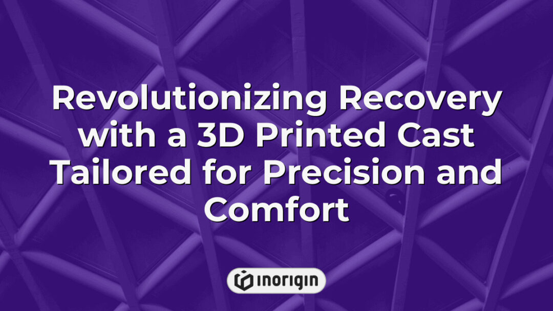 A highly detailed 3D printed medical cast designed for enhanced recovery, offering precise fit and superior comfort through advanced additive manufacturing techniques.