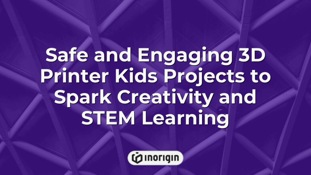 Colorful and safe 3D printer projects designed for kids that promote creativity and STEM learning, showcasing hands-on educational activities with advanced 3D printing technology.