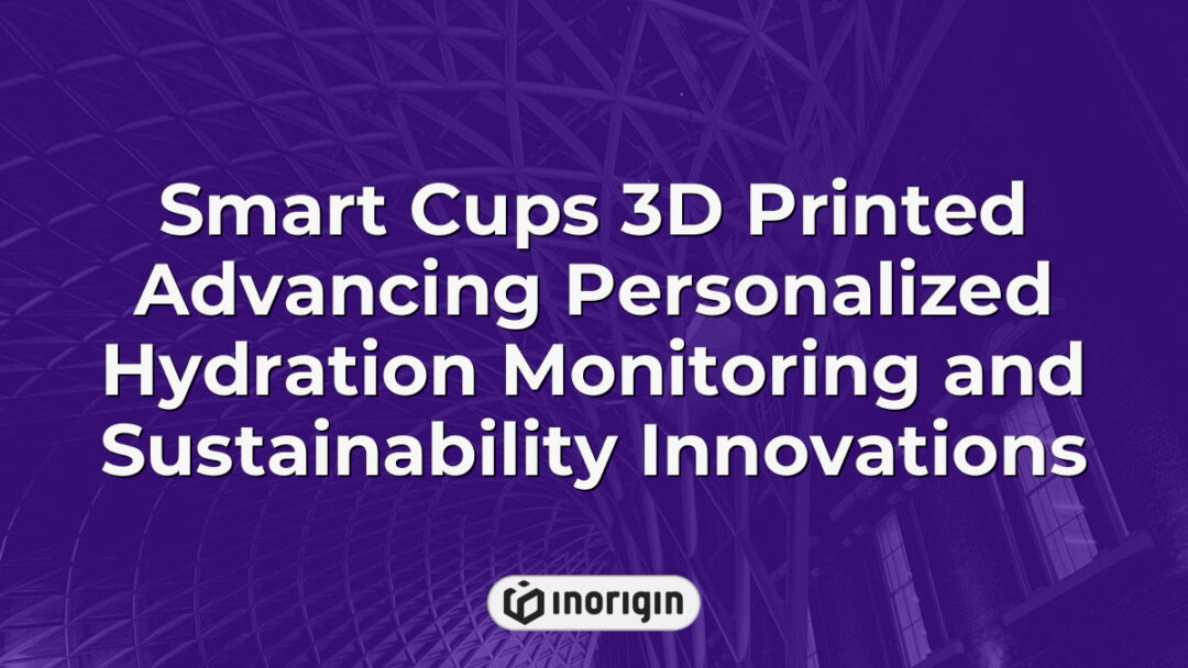 3D printed smart cups designed with advanced technology to enable personalized hydration tracking and promote sustainable usage through innovative engineering.