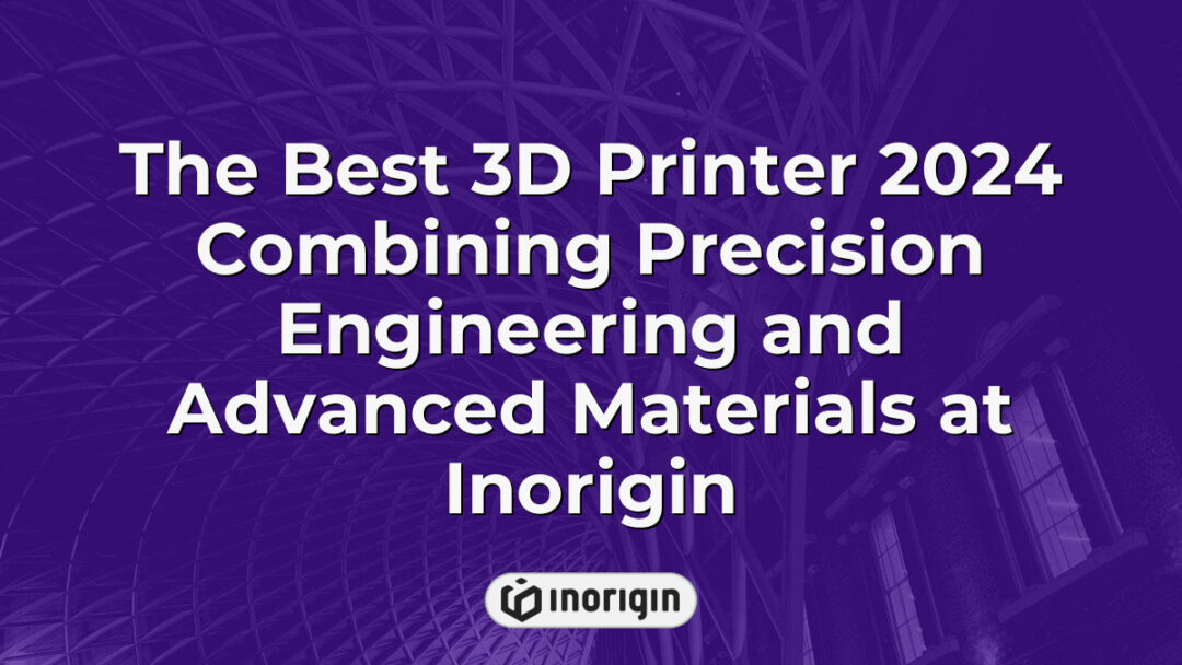 High-precision 3D printer at Inorigin studio in Patra, Greece, showcasing advanced FDM and DLP resin printing technologies for innovative product design and engineering.