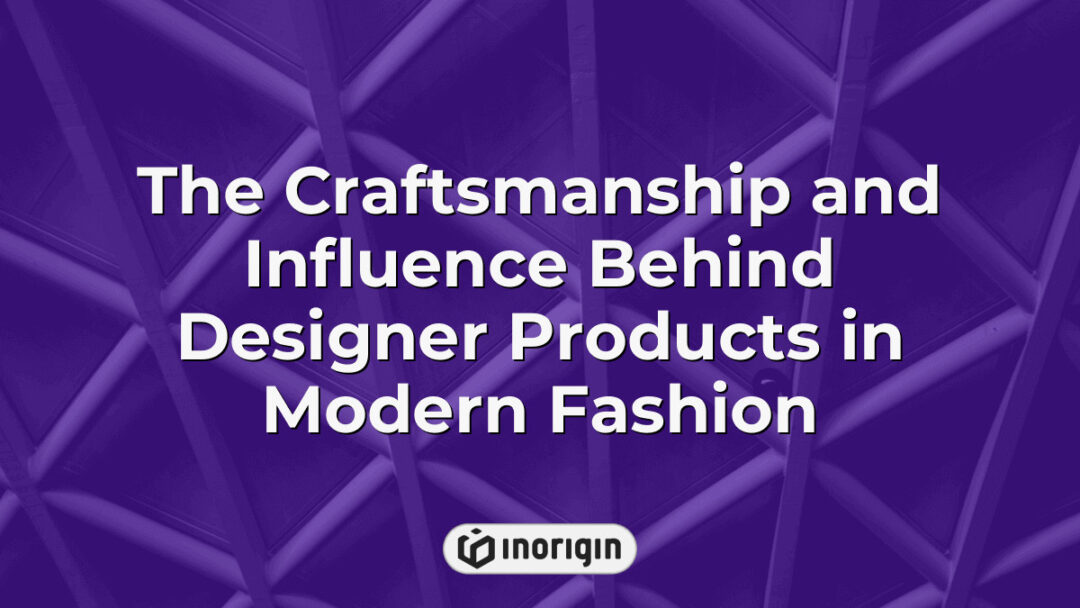Detailed craftsmanship and artistic influence showcased in modern designer fashion products, highlighting innovative design, precision, and aesthetic appeal.