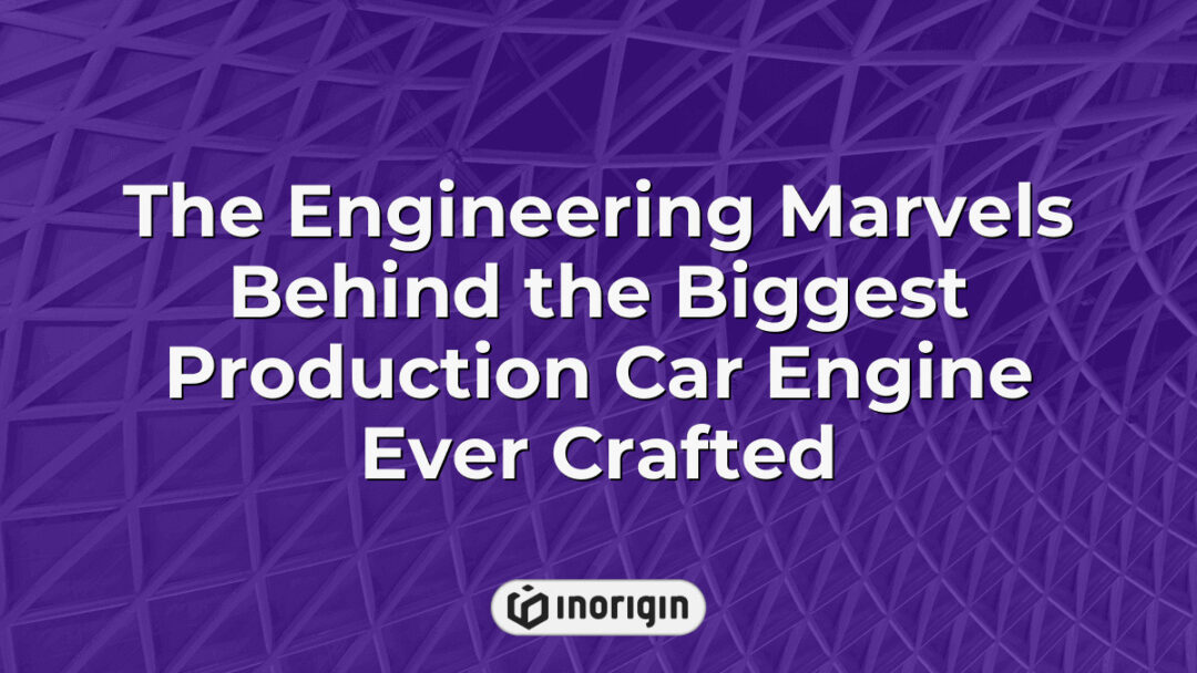 Detailed view of the engineering marvels behind the largest production car engine ever crafted, showcasing advanced mechanical design and innovative automotive technology.