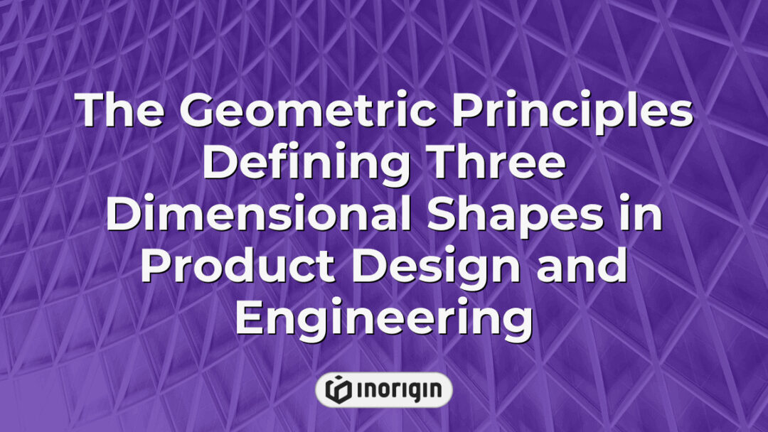 Detailed visualization illustrating the geometric principles that define three-dimensional shapes essential in advanced product design and engineering processes at Inorigin studio.