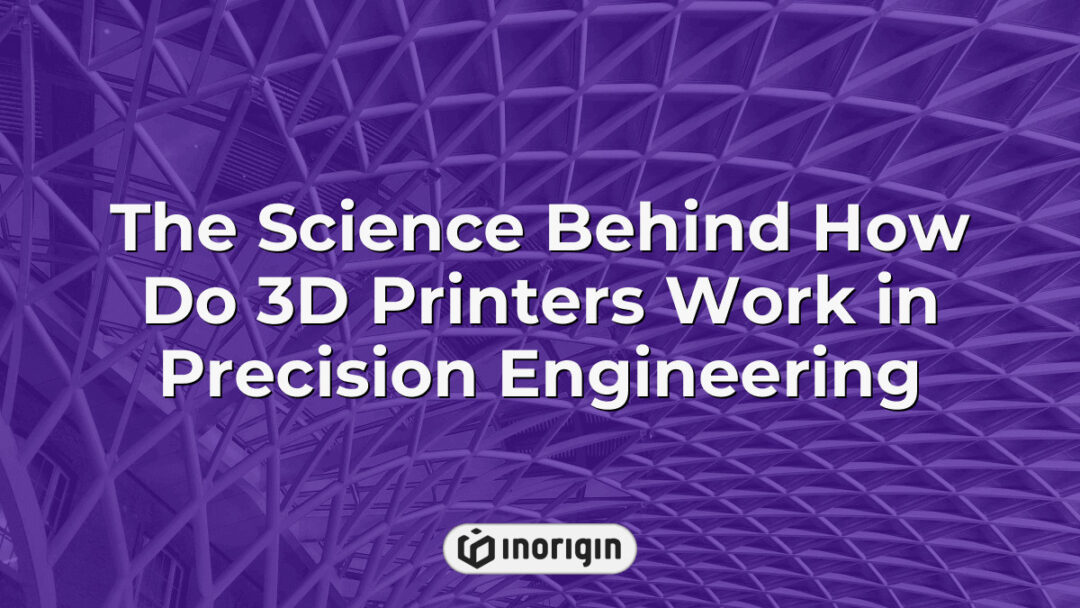 Detailed visualization illustrating the scientific principles and precision engineering techniques behind 3D printing technology as used in advanced product design and manufacturing processes at Inorigin's Greek studio.