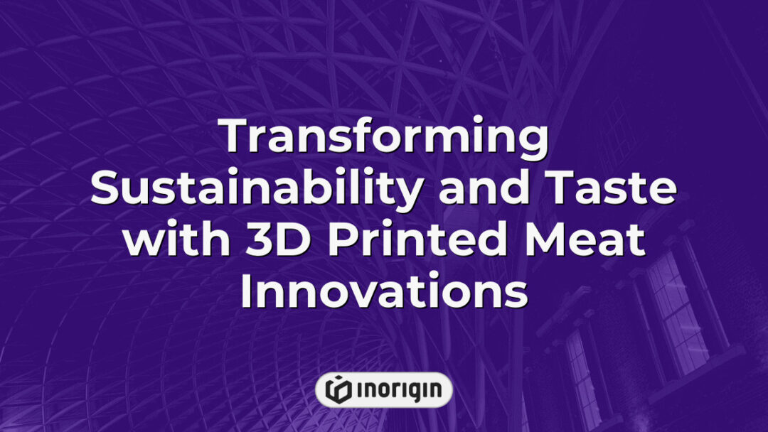 Innovative 3D printed meat products showcasing advanced sustainable food technology and design, highlighting transformation in taste and environmental impact.