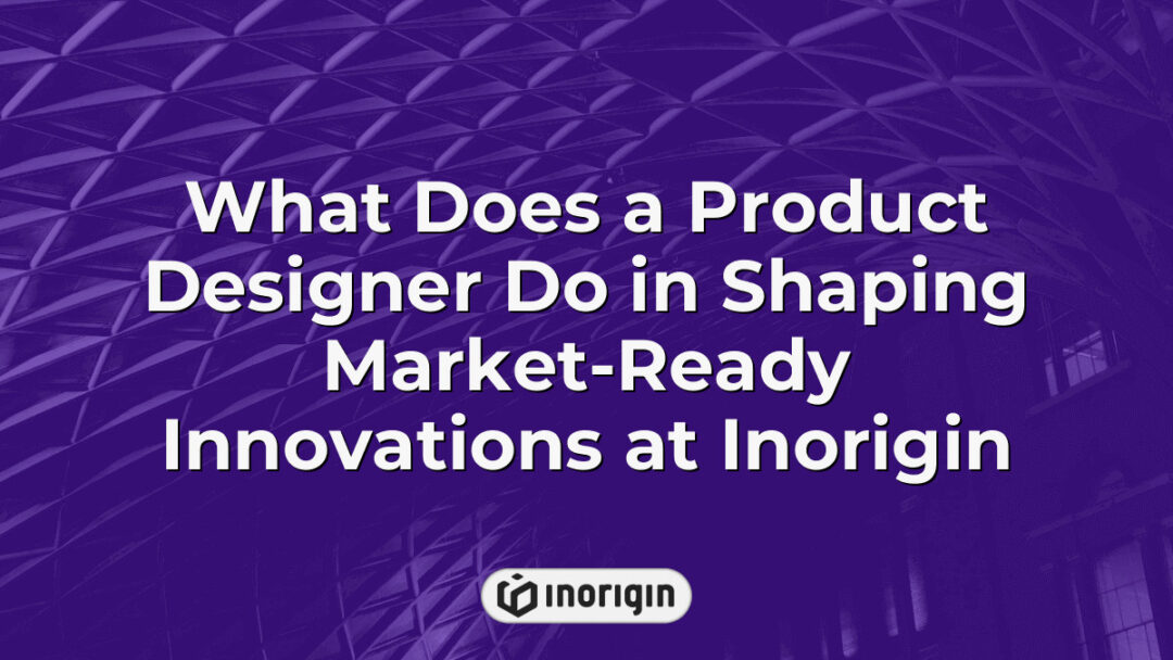 An insightful depiction of a product designer at Inorigin studio in Greece engaging in the development and shaping of innovative, market-ready consumer products through advanced design and engineering techniques.