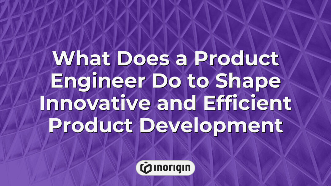 Detailed illustration showing the role of a product engineer in advancing innovative and efficient product development through design and engineering techniques.
