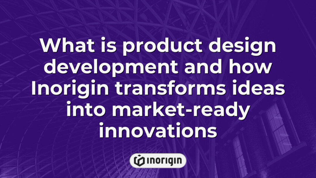 Detailed visualization illustrating the process of product design development by Inorigin studio, showcasing the transformation of innovative ideas into market-ready consumer products through advanced engineering and 3D printing technologies in Greece.