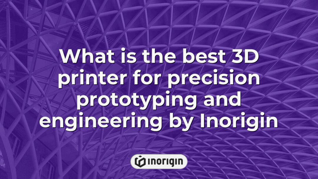 High-precision 3D printer showcased by Inorigin studio in Patra, Greece, specializing in advanced prototyping and engineering for innovative product design solutions.