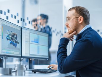 Μια προηγμένη απεικόνιση του Computational Fluid Dynamics (CFD) που παρουσιάζει μοτίβα ροής ρευστού και προσομοιώσεις που χρησιμοποιούνται στη μηχανική προϊόντων από την Inorigin, ένα κορυφαίο στούντιο σχεδιασμού στην Ελλάδα.